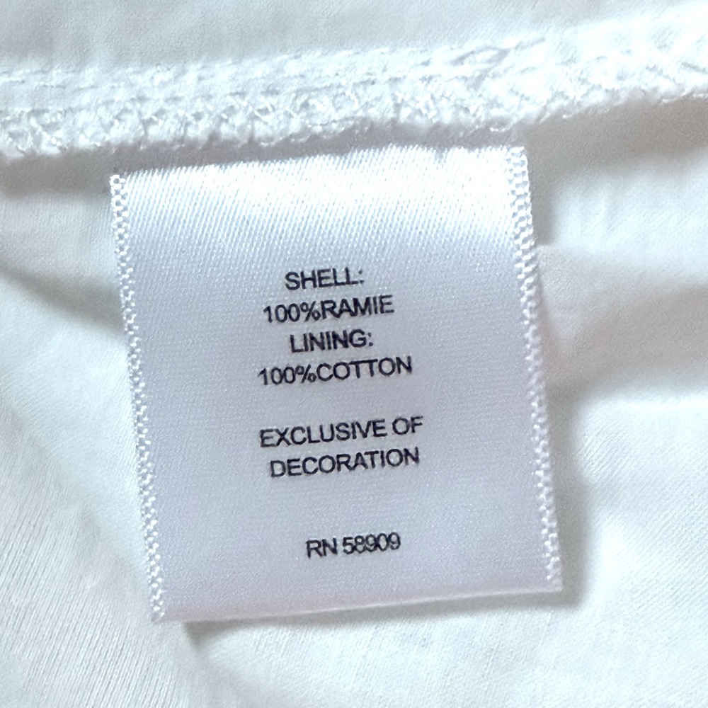 A Loves A Smocked Babydoll Mini Dress - White - Picture 9 of 9